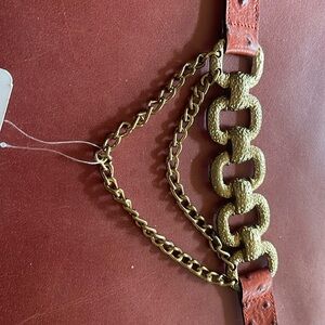 NWT Doncaster made in Italy Ostrich Leather Belt